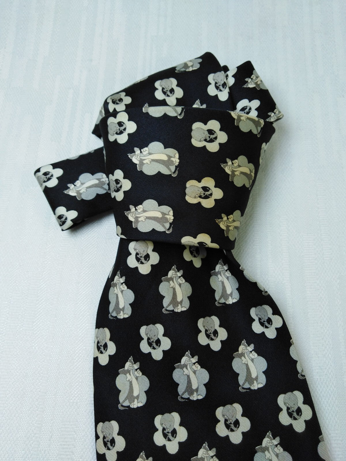 WARNER BROSS TWEETY 100% SILK TIE SETA CRAVATTA NECKTIE MADE IN ITALY CLASSIC