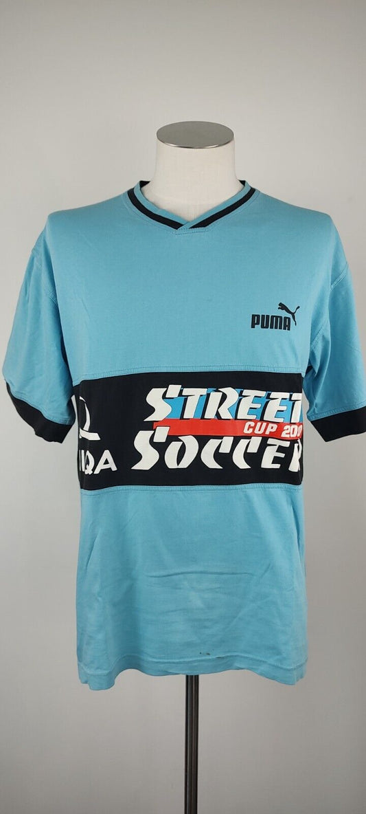 PUMA MAGLIA COTONE UOMO TG. M MAN T- SHIRT CASUAL COTTON STREET SOCCER CUP
