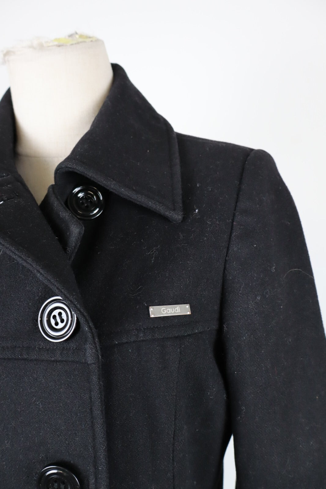 GAUDI CAPPOTTO LANA GIACCA DONNA TG 42 WOMAN WOOL COAT VINTAGE CASUAL