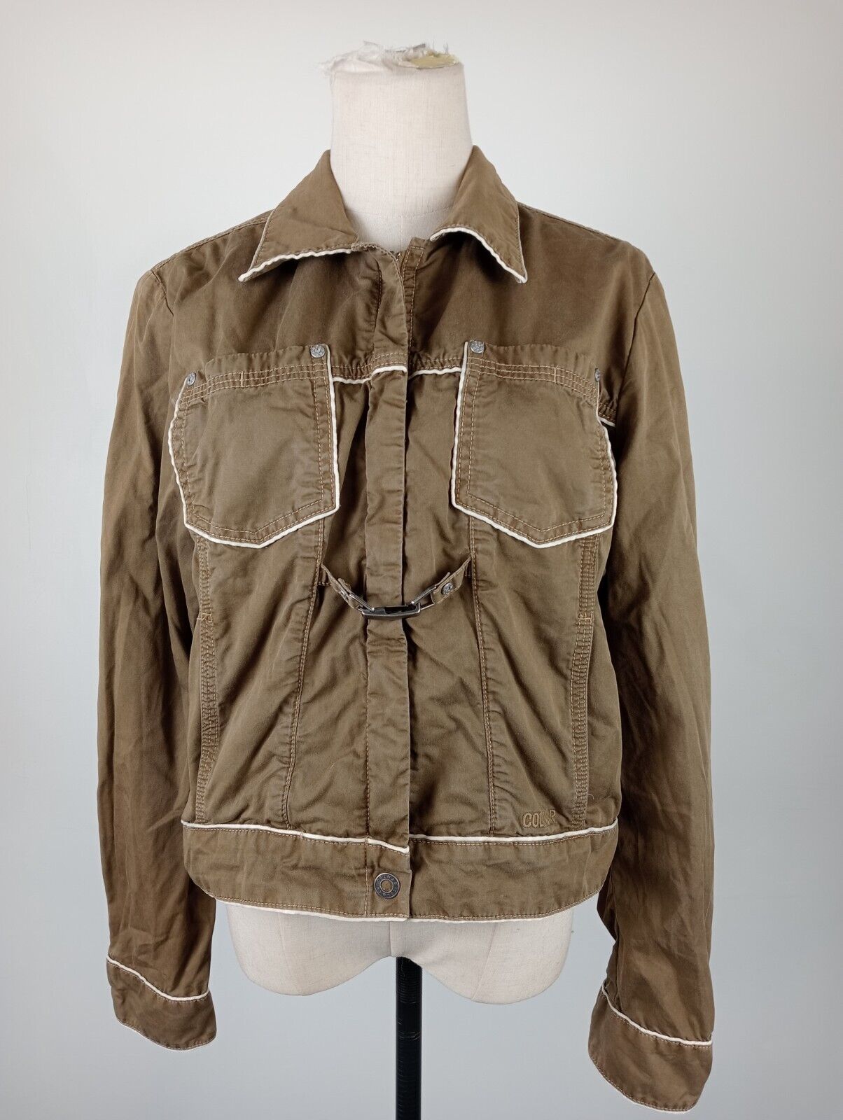 COLMAR GIUBBINO LEGGERO GIACCA COTONE DONNA Tg 46 WOMAN JACKET CASUAL VINTAGE