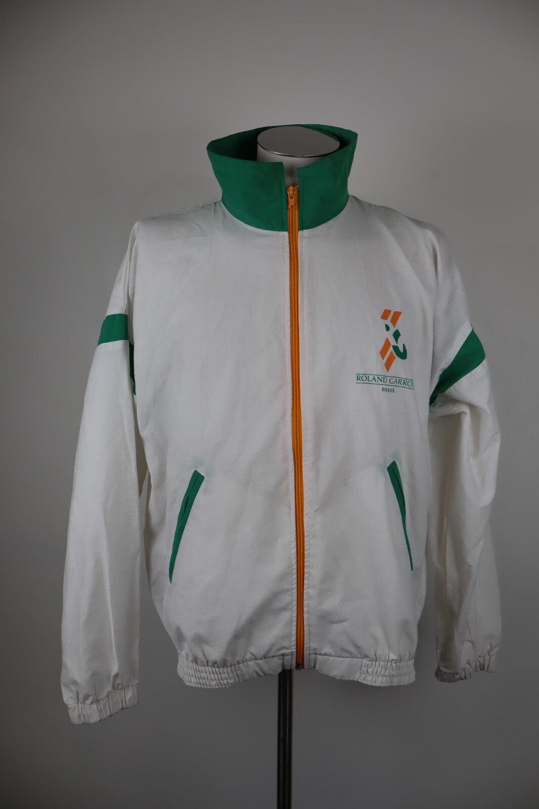 JEAN LEDUC TENNIS GIACCA ROLAND GARROS FELPA ZIP SPORT UOMO Tg 2 MAN JACKET