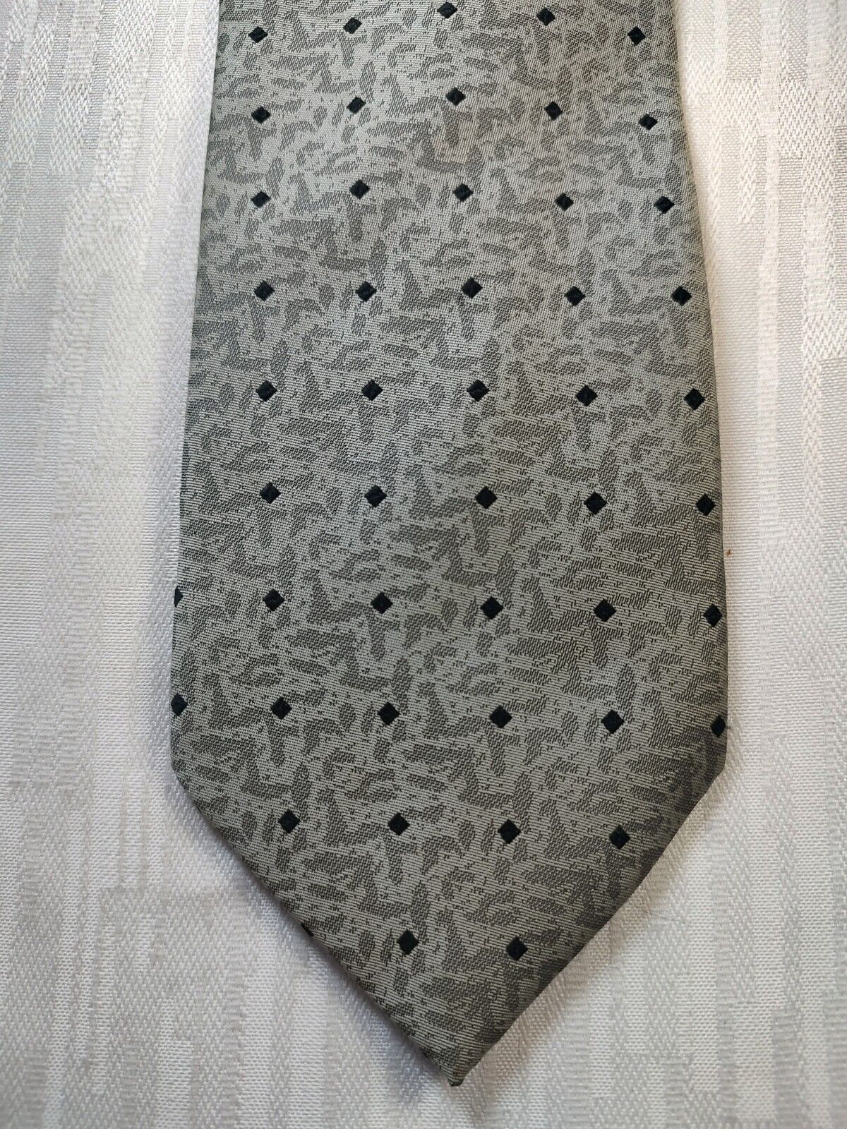 ANDREA CONTE NAPOLI  SILK TIE SETA CRAVATTA NECKTIE MADE IN ITALY SELF TIPPED