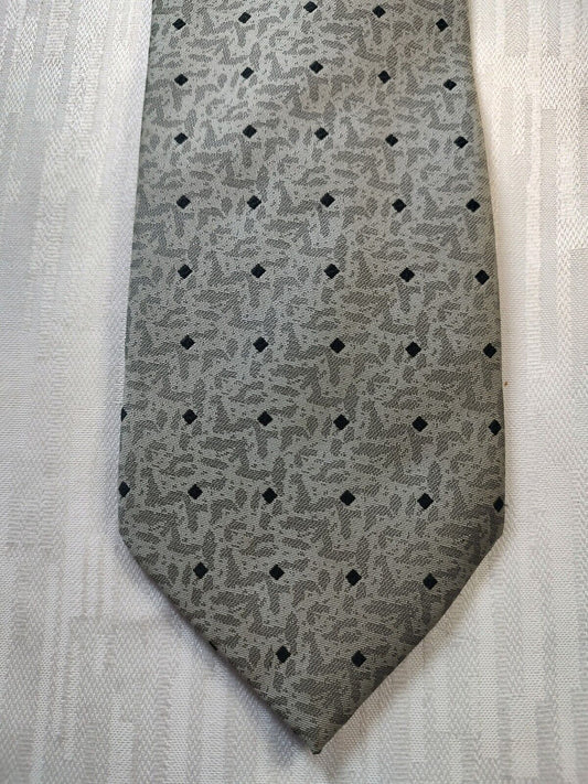 ANDREA CONTE NAPOLI  SILK TIE SETA CRAVATTA NECKTIE MADE IN ITALY SELF TIPPED