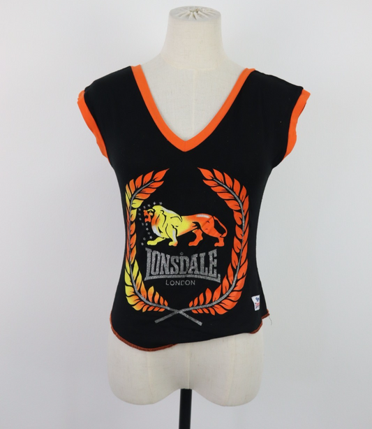 LONSDALE MAGLIA DONNA TG. L WOMAN CASUAL VINTAGE T-SHIRT TOP LEONE
