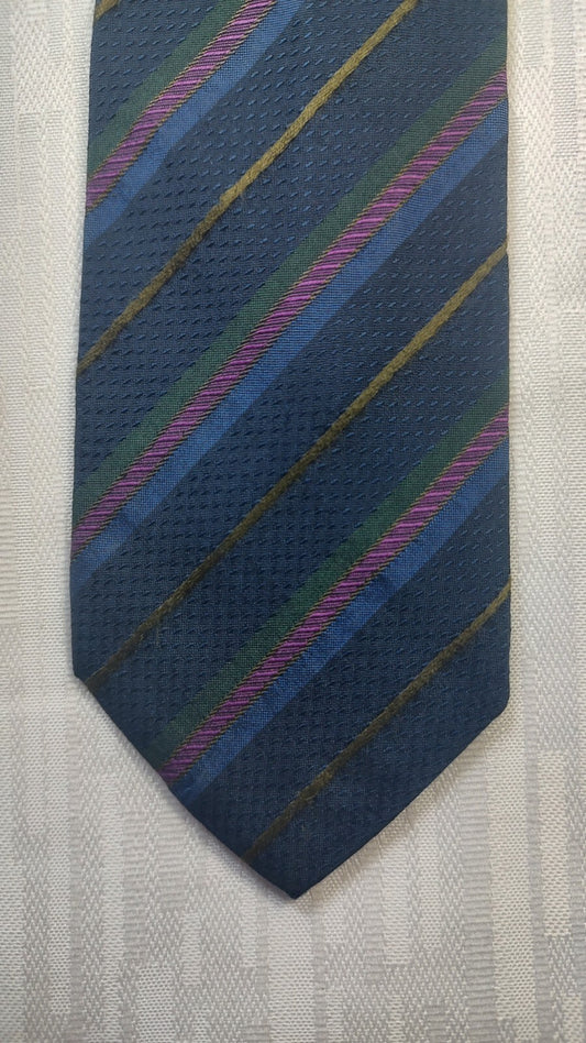 HUBERT MILANO 100%  SILK TIE SETA CRAVATTA NECKTIE MADE IN ITALY CLASSIC