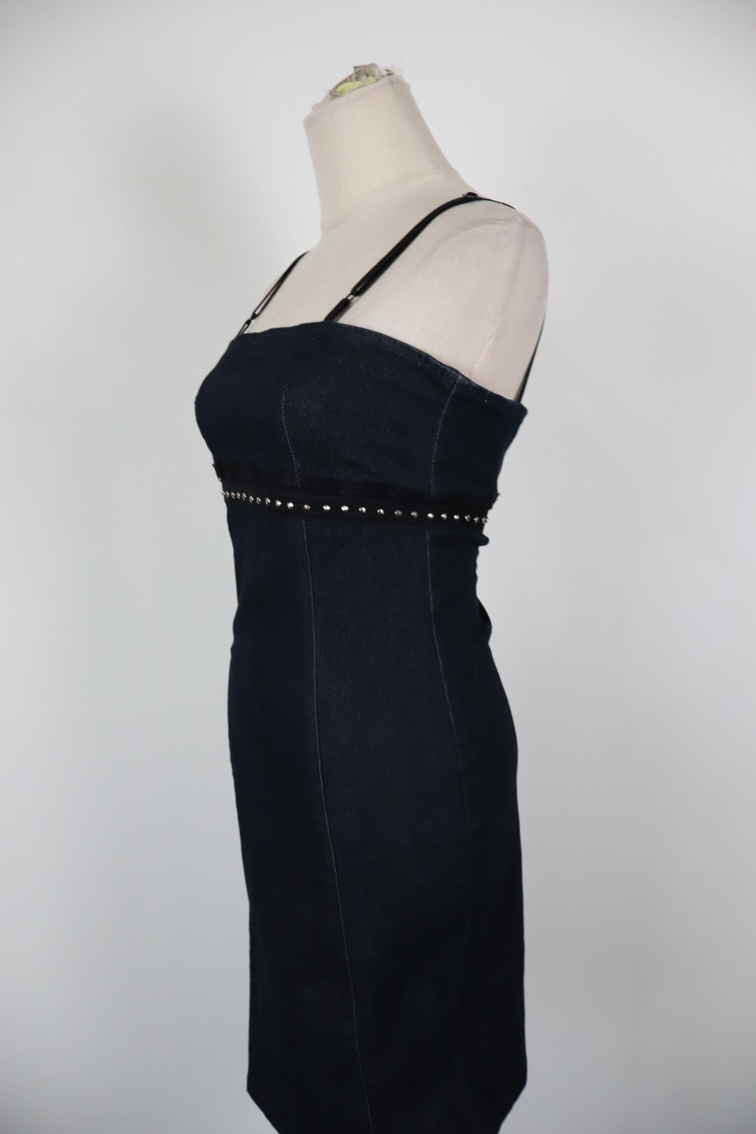 LIU JO VESTITO ABITO DONNA TG. XS WOMAN CASUAL VINTAGE DRESS DENIM