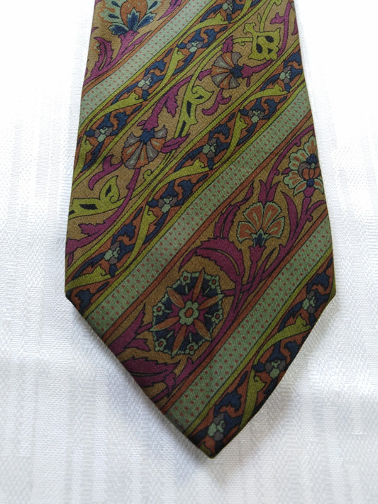 NAZARENO GABRIELLI 100% SILK TIE SETA CRAVATTA NECKTIE MADE IN ITALY CLASSIC