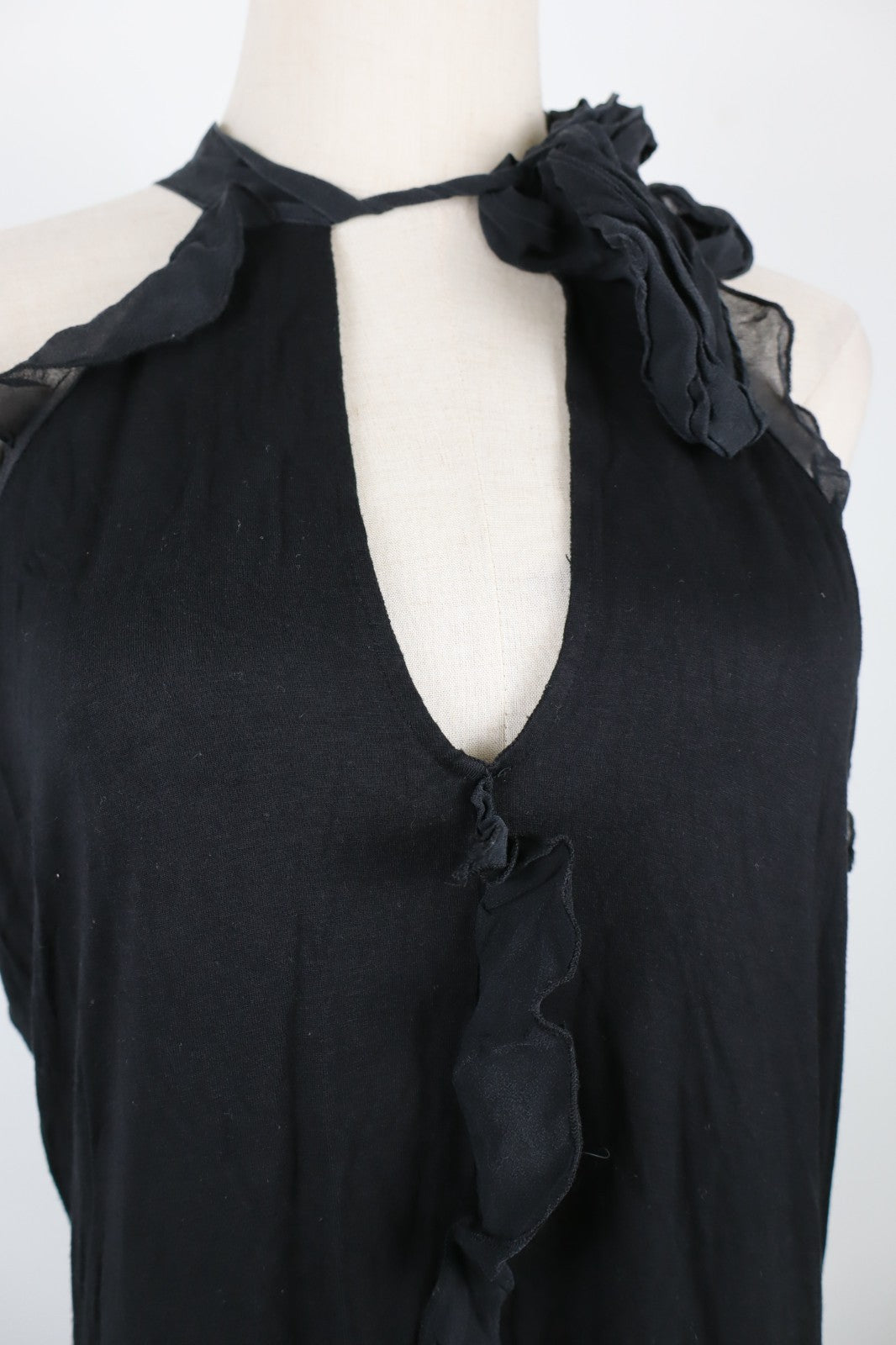 MARCIANO MAGLIA SMANICATA TOP DONNA TG L WOMAN SHIRT CASUAL VINTAGE VELATO