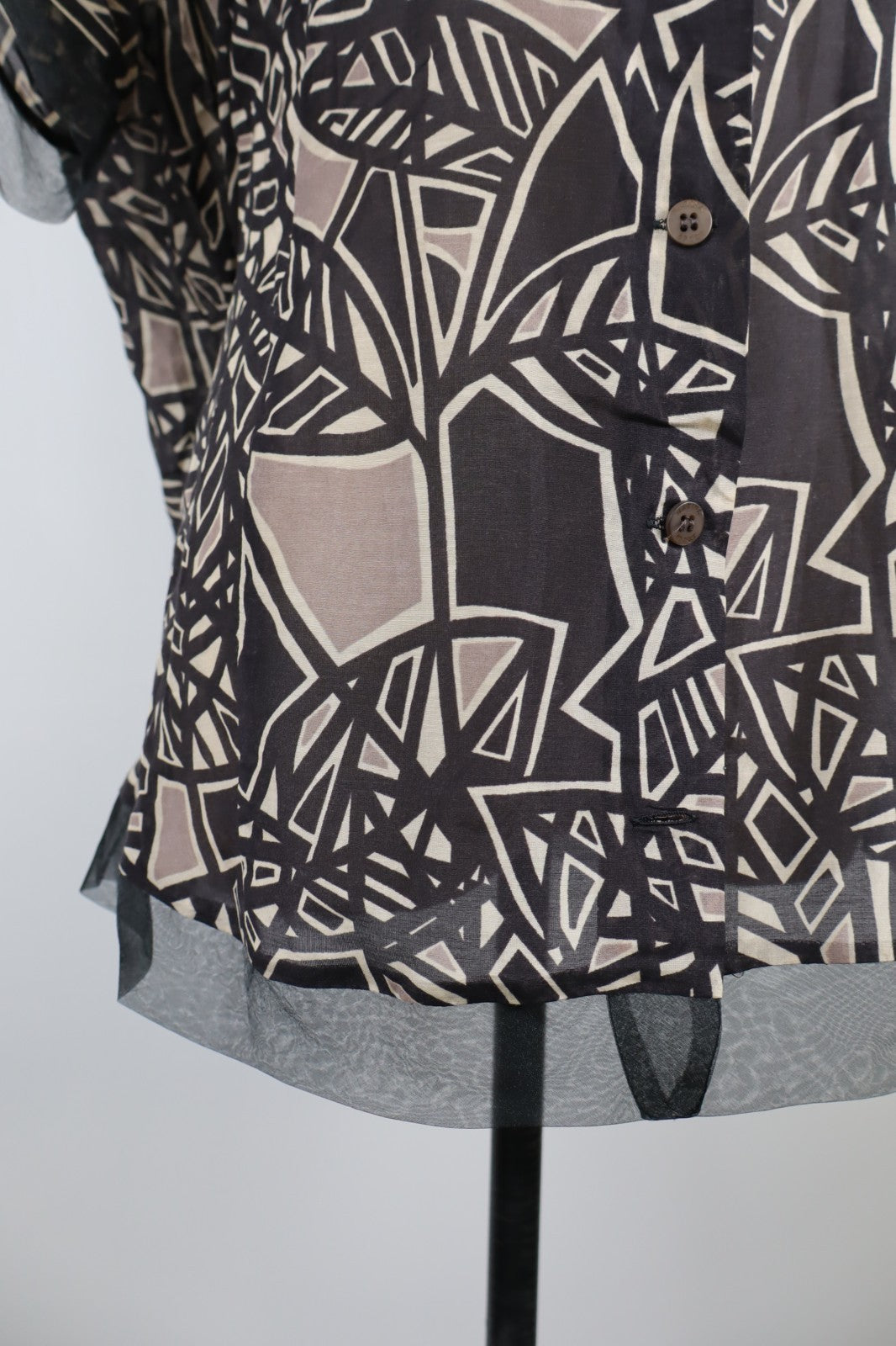 MARINA RINALDI CAMICIA DONNA TG 23 WOMAN SHIRT CASUAL VINTAGE SETA COTONE VELATO