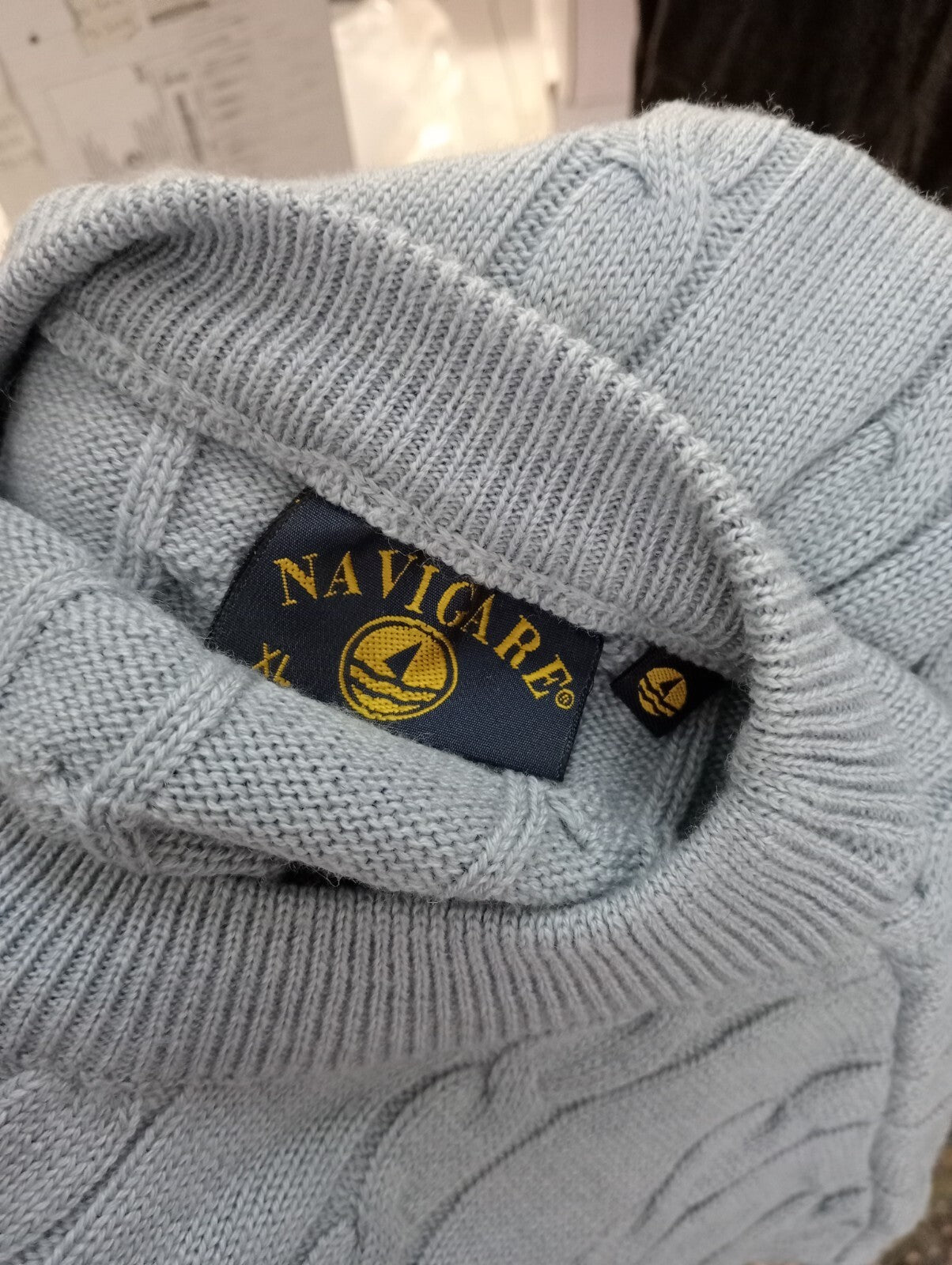 NAVIGARE MAGLIONE LANA WOOL UOMO TG XL MAGLIA MAN SWEATER CASUAL VINTAGE