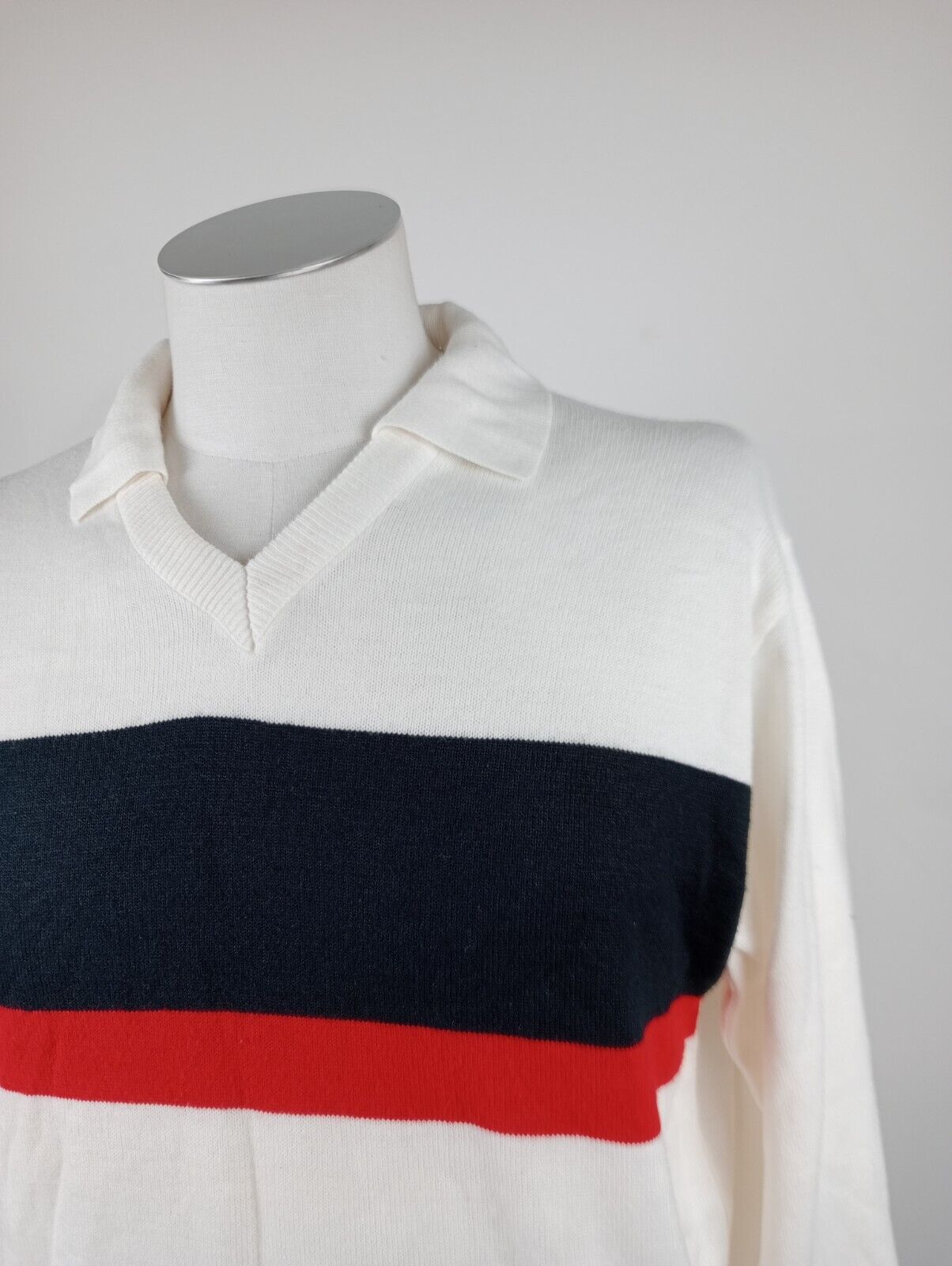 MAGLIA CALCIO N 5 LANA WOOL POLIESTERE UOMO Tg M SOCCER JERSEY VINTAGE SPORT