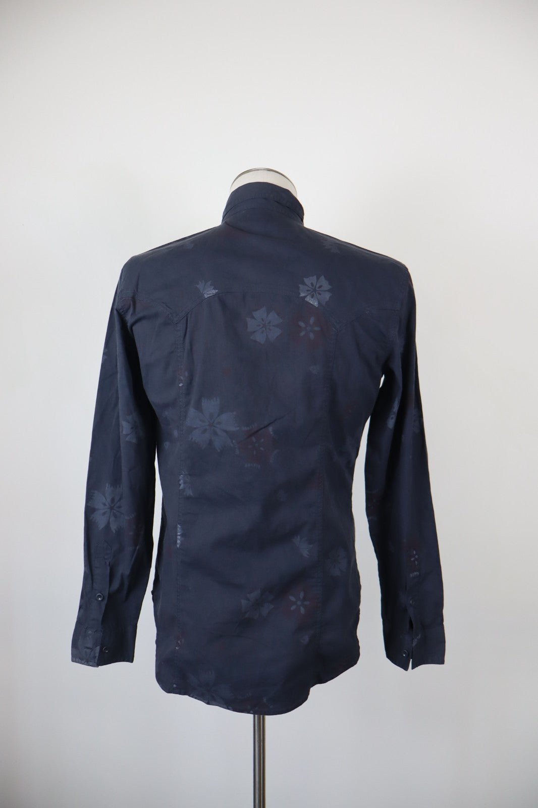 HUGO BOSS CAMICIA COTONE UOMO TG. M MAN CASUAL VINTAGE SHIRT FLOREALE