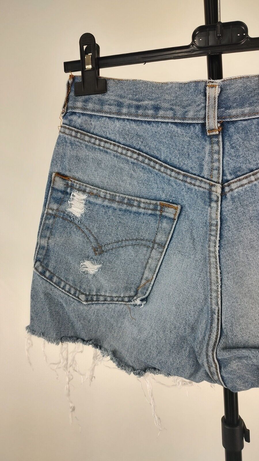 LEVI'S 501 PANTALONCINO DENIM JEANS DONNA TG W30 WOMAN VINTAGE SHORTS