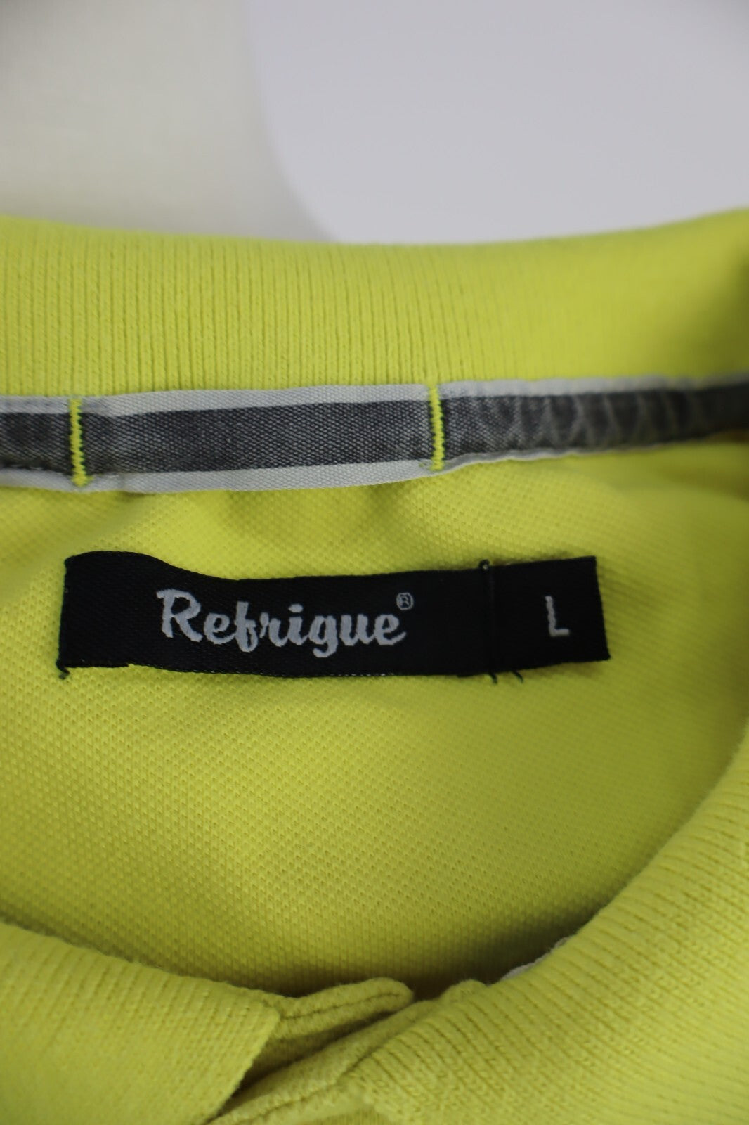 REFRIGUE MAGLIA POLO UOMO TG. L MAN T-SHIRT CASUAL VINTAGE COTONE