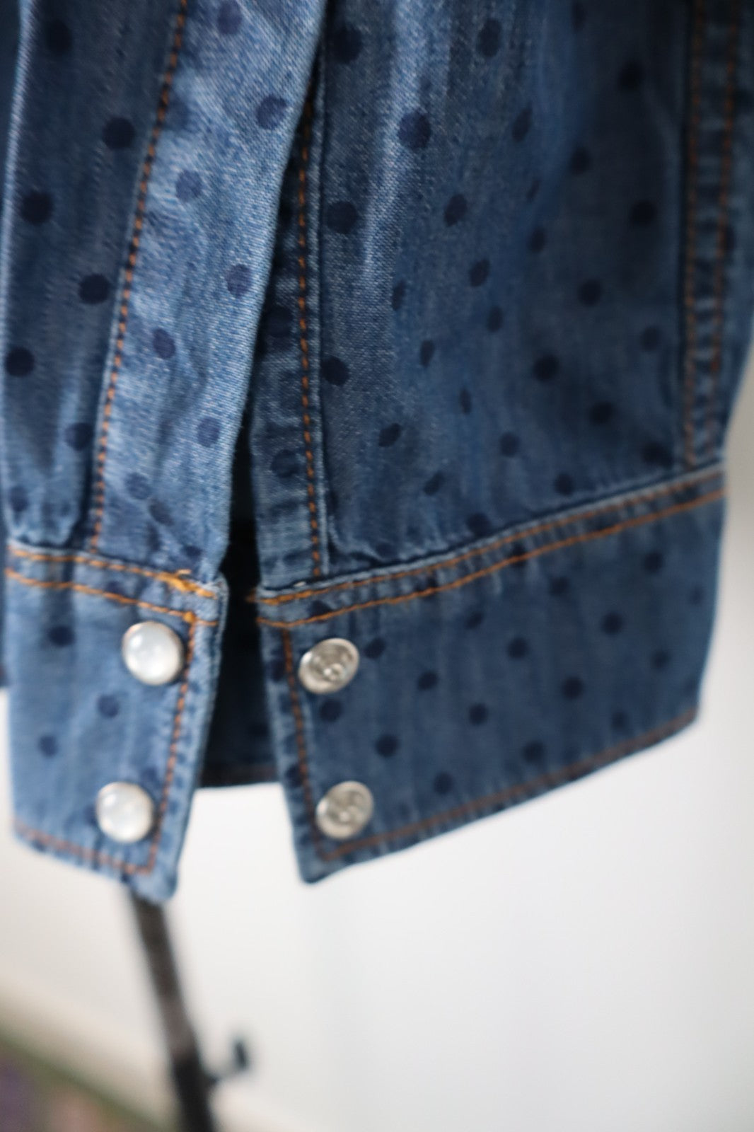 SUN 68 CAMICIA JEANS DENIM DONNA TG. L WOMAN SHIRT CASUAL VINTAGE MADE ITALY