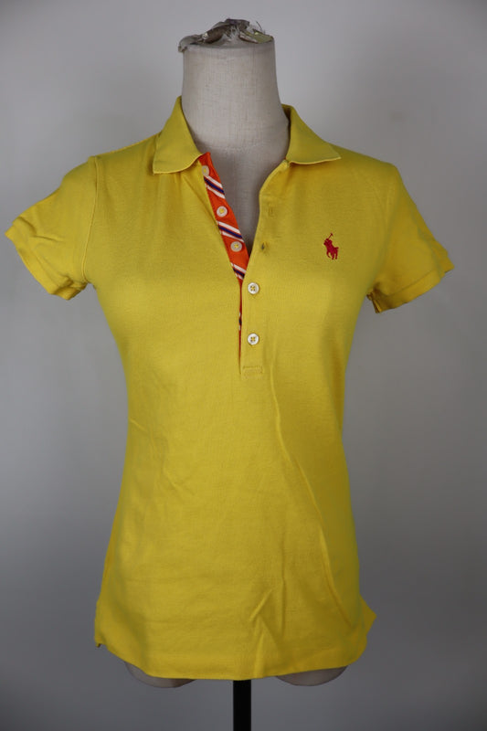 RALPH LAUREN POLO DONNA MAGLIA COTONE TG XS WOMAN SHIRT CASUAL VINTAGE SKINNY