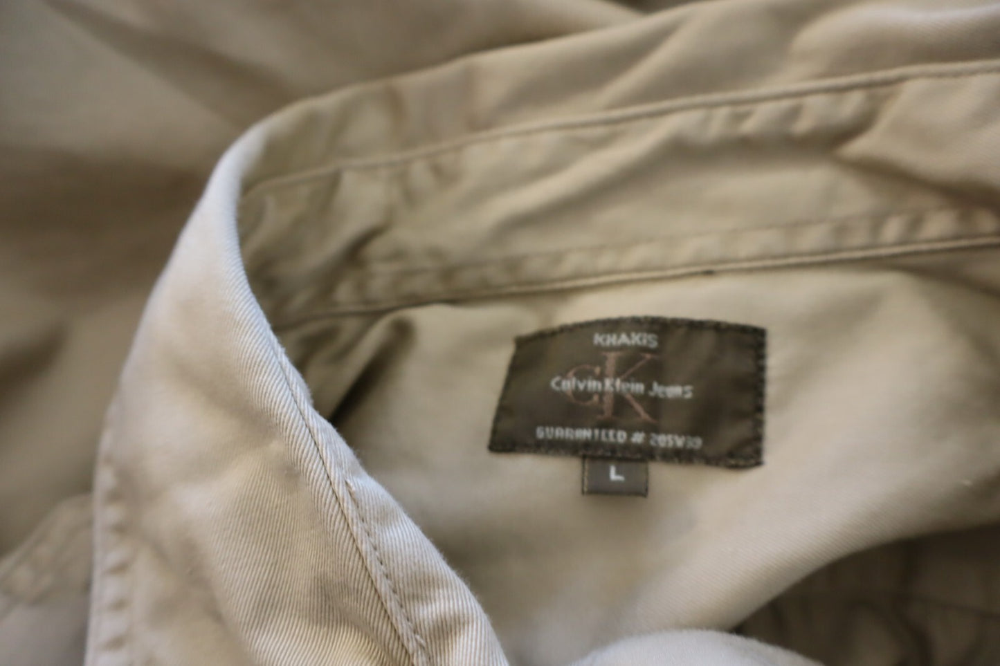 CALVIN KLEIN CAMICIA UOMO TG. L  MAN CASUAL VINTAGE SHIRT COTONE COTTON