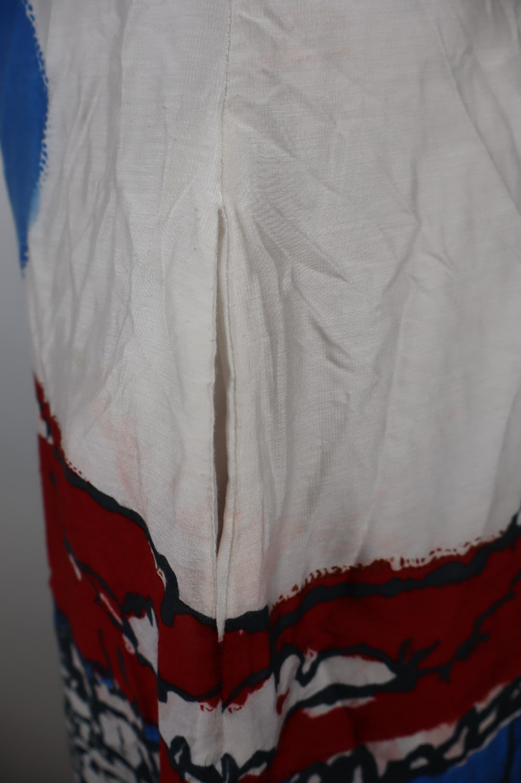 DESIGUAL VESTITO SMANICATO DONNA TG. 42 WOMAN CASUAL VINTAGE DRESS VISCOSA SETA