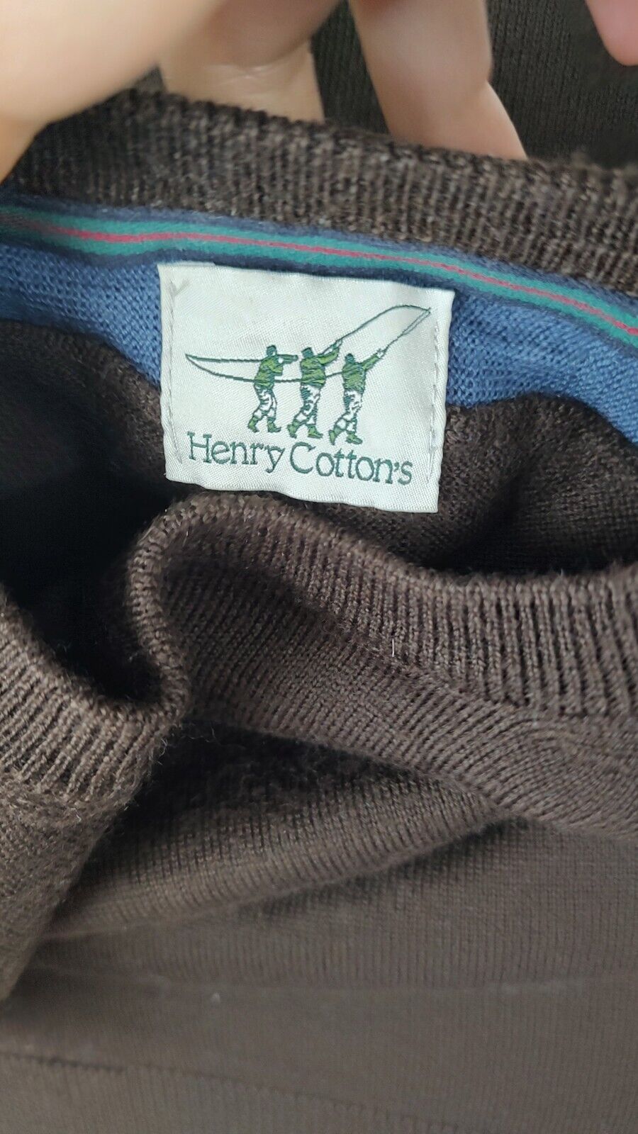 HENRY COTTON'S MAGLIONE LANA WOOL VINTAGE UOMO Tg. S MAN SWEATER CASUAL