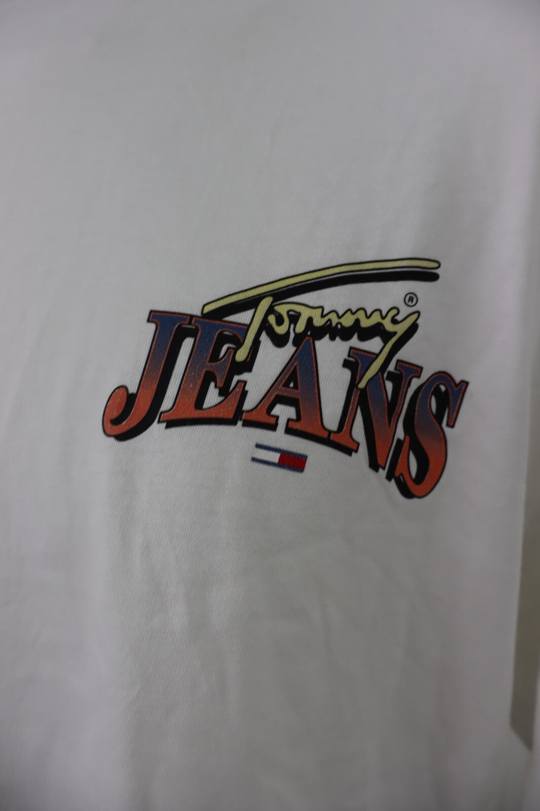 TOMMY JEANS HILFIGER MAGLIA UOMO COTONE TG. L MAN COTTON T- SHIRT CASUAL VINTAGE