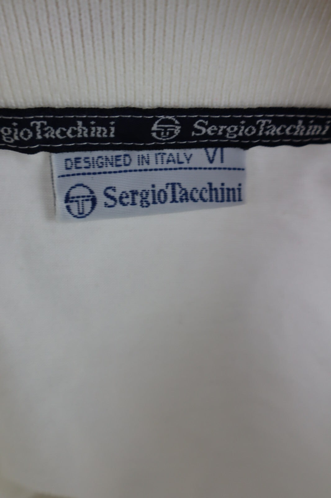 SERGIO TACCHINI MAGLIA POLO TENNIS UOMO TG. VI MAN POLO SHIRT CASUAL VINTAGE