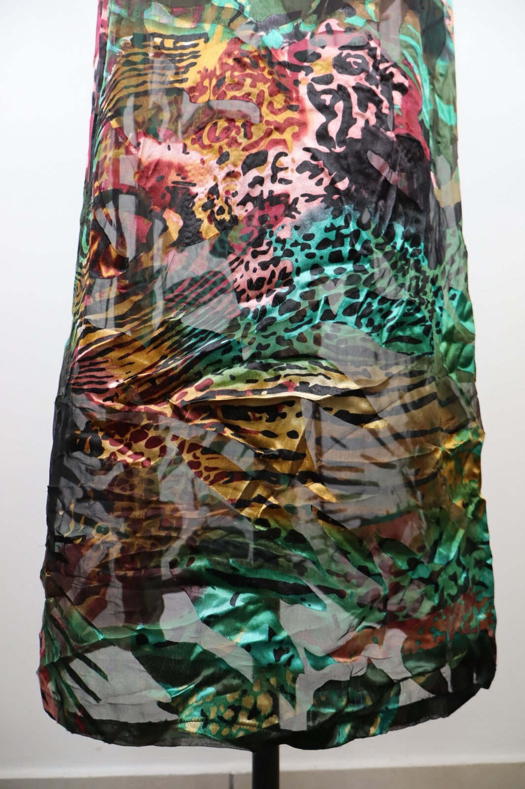 DESIGUAL VESTITO ABITO A BRETELLE DONNA TG. 38 WOMAN CASUAL VINTAGE DRESS FIOCCO