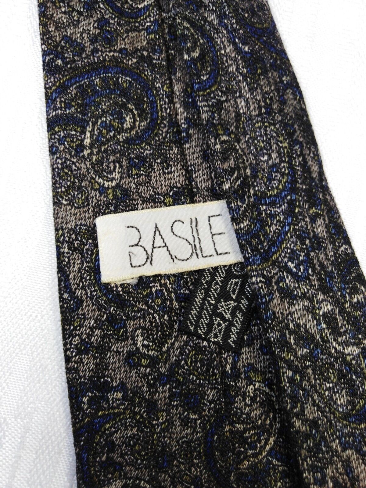 BASILE 100% SETA SILK TIE CRAVATTA NECKTIE ITALY VINTAGE
