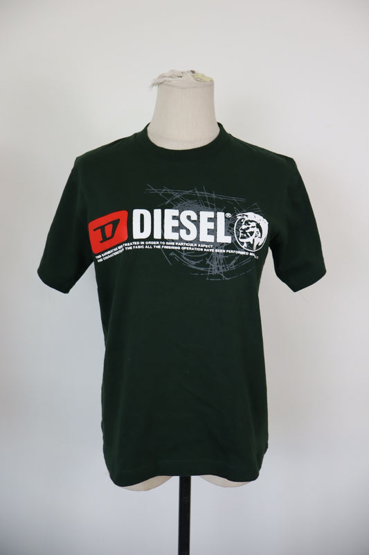 DIESEL MAGLIA DONNA TG. M WOMAN CASUAL VINTAGE T- SHIRT TOP COTONE