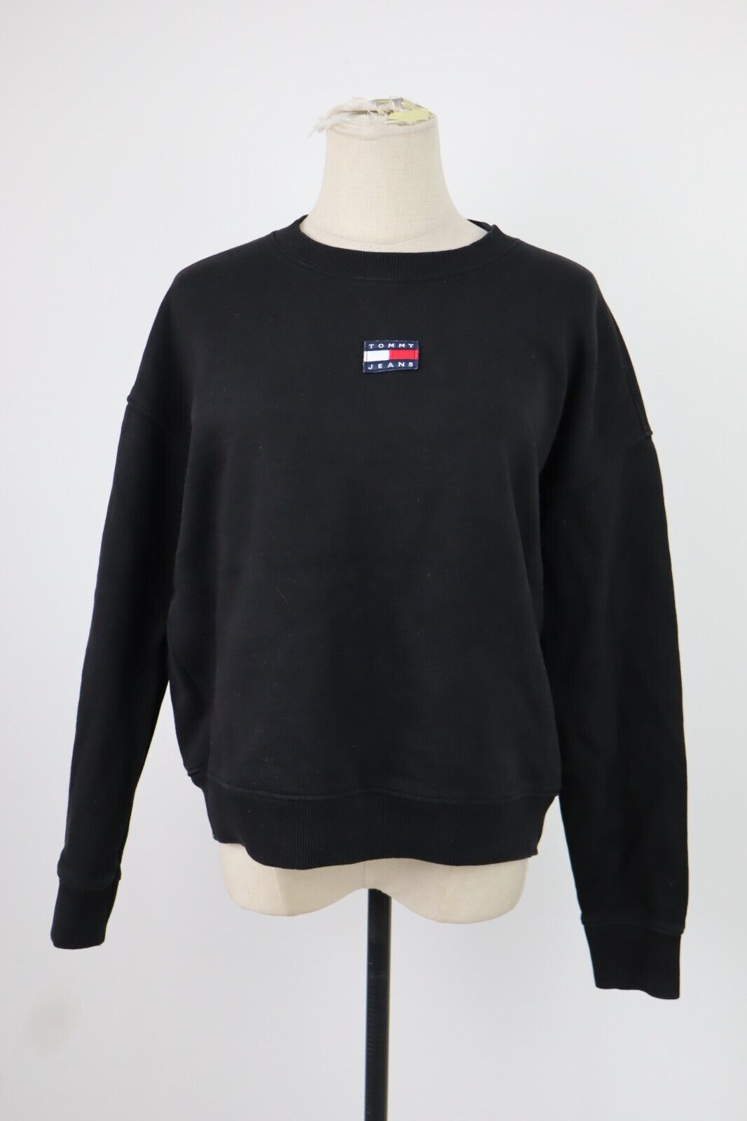 TOMMY HILFIGER JEANS FELPA DONNA Tg L WOMAN CASUAL VINTAGE SPORT SWEATSHIRT