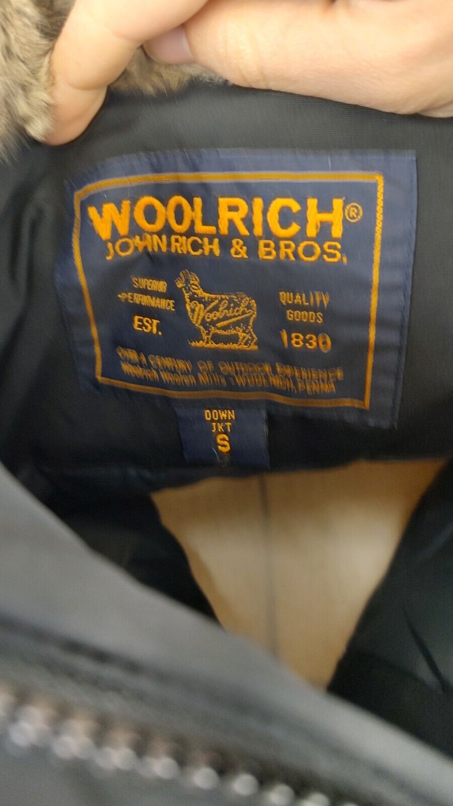 WOOLRICH GIUBBINO PIUMINO DONNA Tg S VINTAGE WOMAN JACKET CASUAL VINTAGE