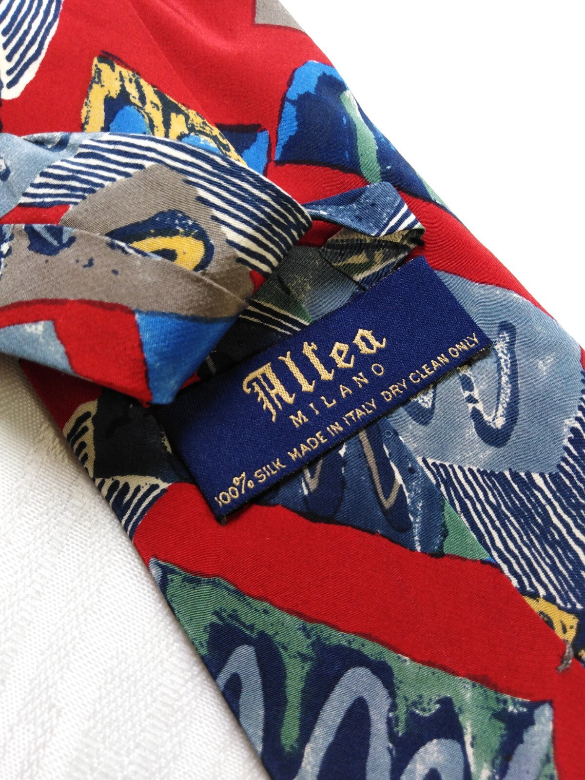 ALTEA MILANO 100% SILK TIE SETA CRAVATTA NECKTIE MADE IN ITALY CLASSIC