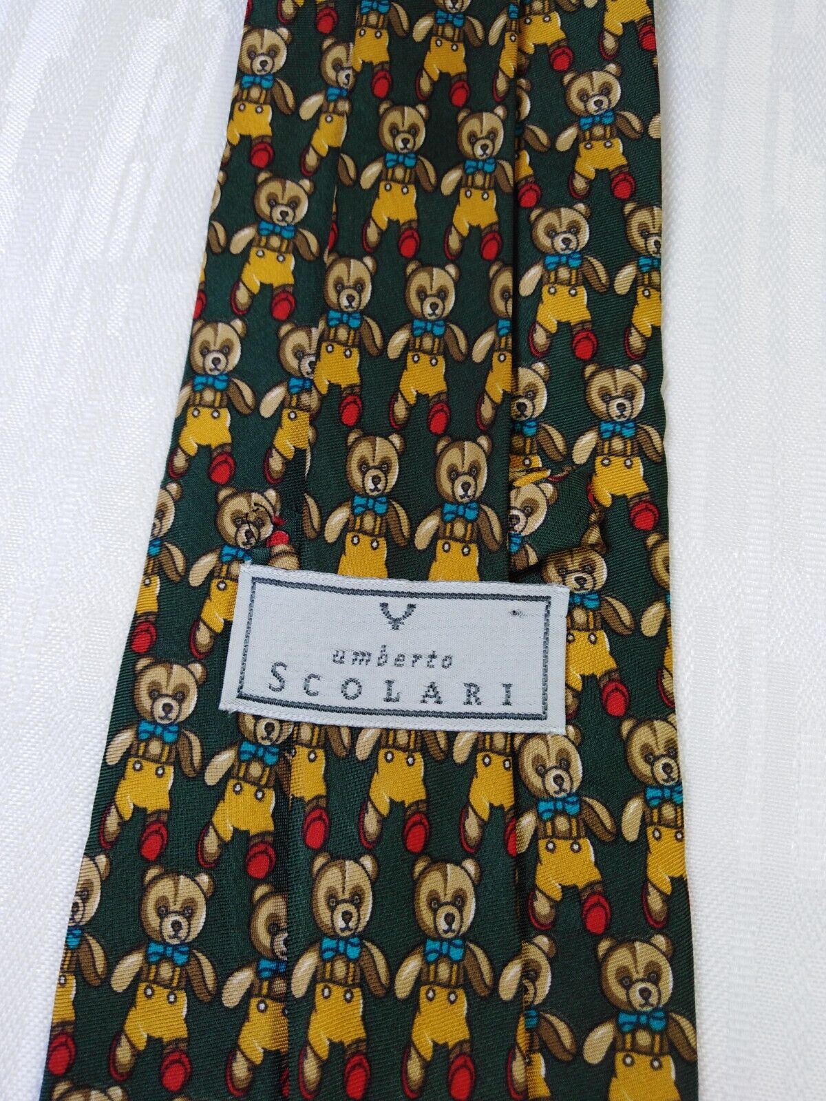 UMBERTO SCOLARI 100% SILK TIE SETA CRAVATTA NECKTIE ITALY VINTAGE CLASSIC