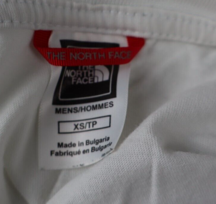 THE NORTH FACE MAGLIA UOMO TG XS MAN T-SHIRT CASUAL VINTAGE COTONE COTTON