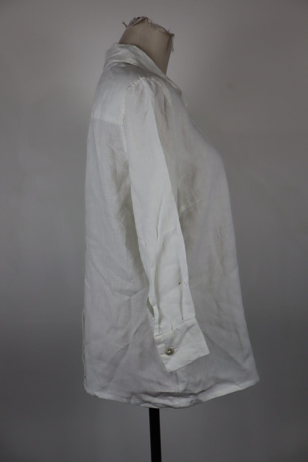 MAX MARA CAMICIA DONNA TG. 42 WOMAN SHIRT CASUAL VINTAGE LINO LINEN