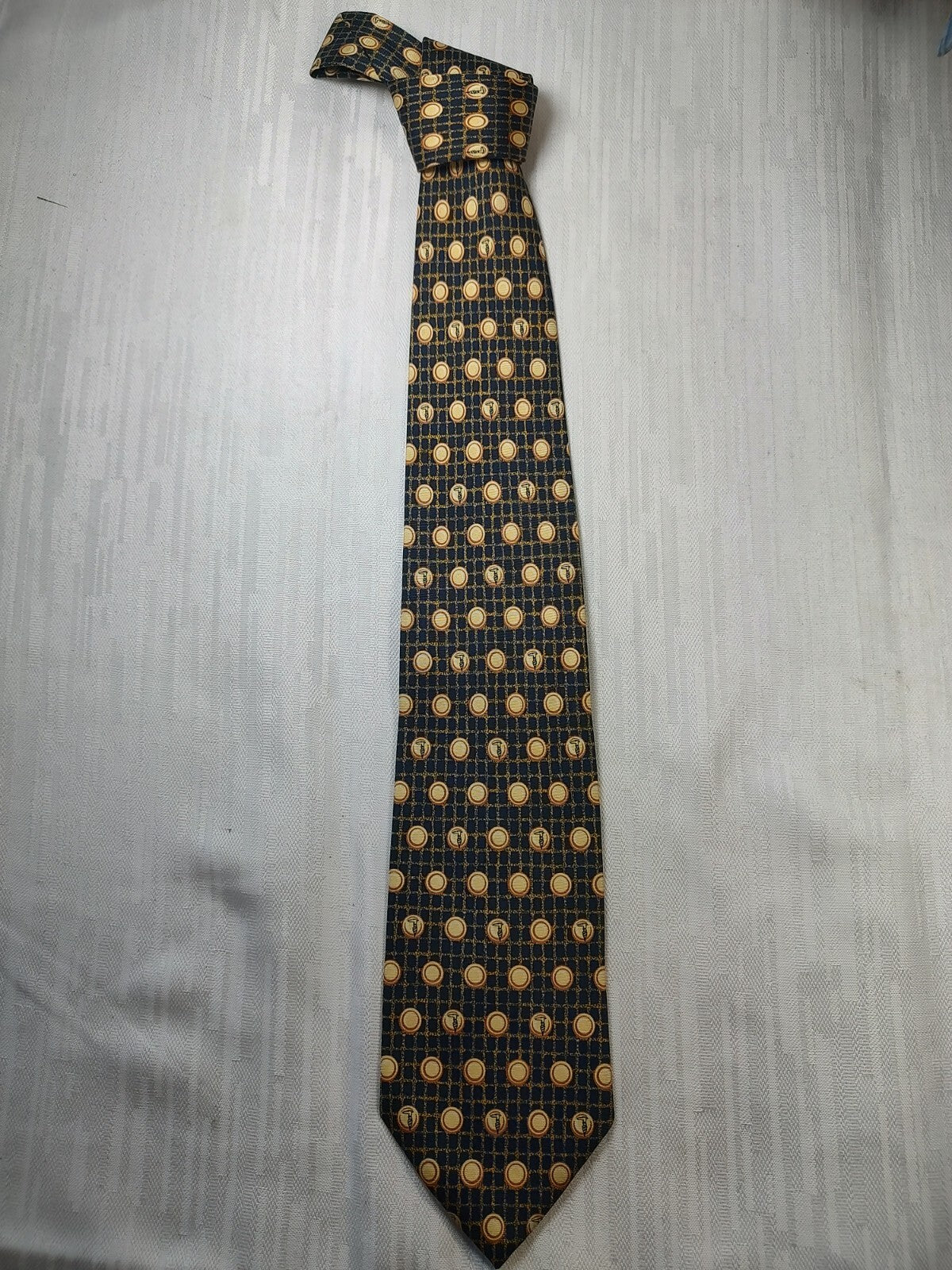 TRUSSARDI 100% SILK TIE SETA CRAVATTA NECKTIE MADE IN ITALY CLASSIC