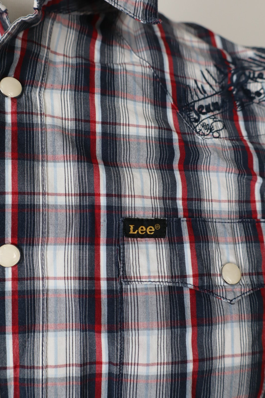 LEE JEANS CAMICIA UOMO TG. M MAN CASUAL VINTAGE SHIRT COTONE LOGO