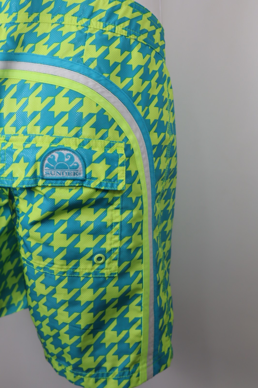 SUNDEK COSTUME PANTALONCINO MARE UOMO TG 32 MEN SWIMSUIT VINTAGE CASUAL LOGO