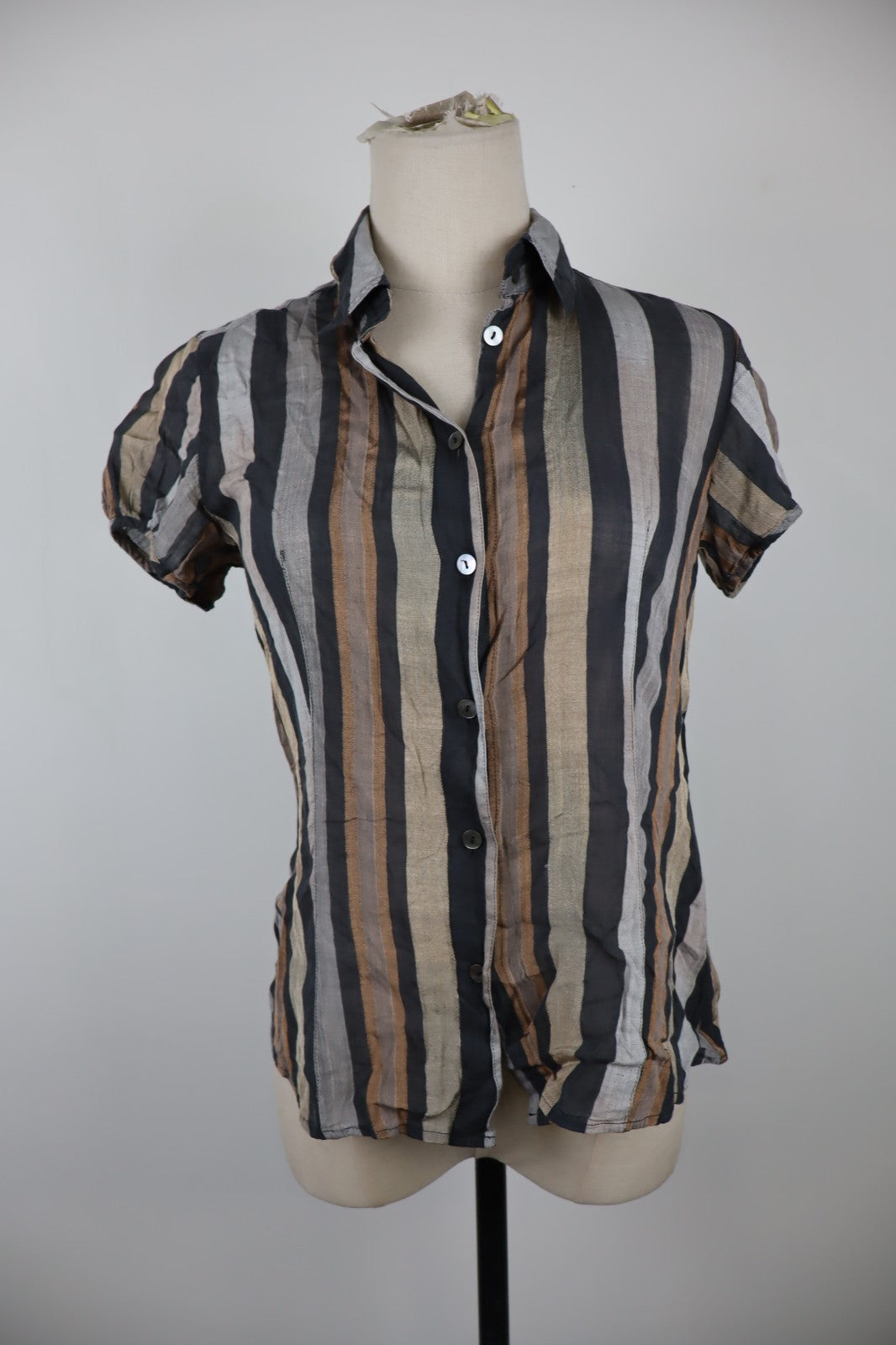 MARELLA CAMICIA  DONNA TG. 42 WOMAN SHIRT COTONE COTTON CASUAL VINTAGE RIGHE