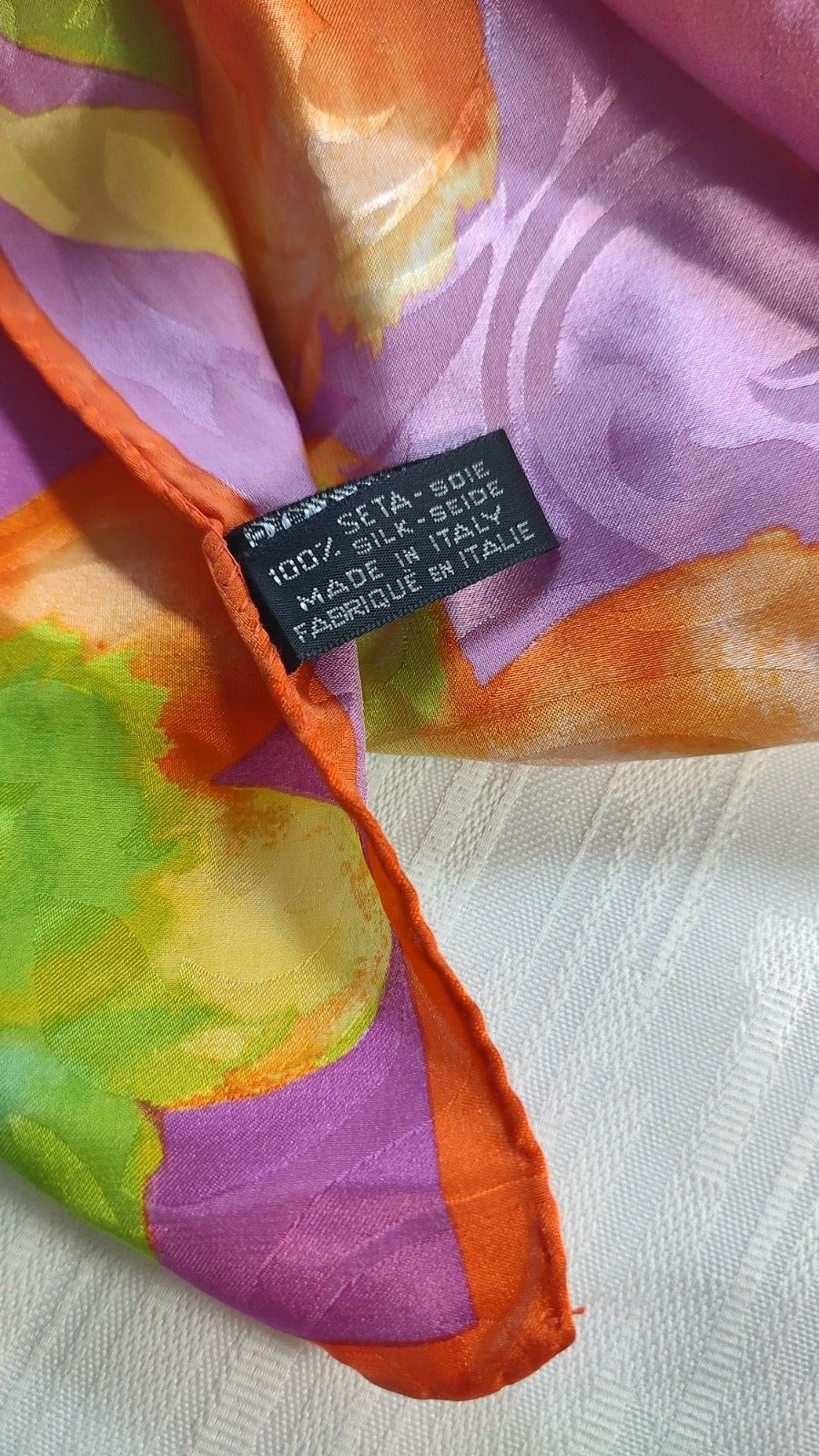 FOULARD 100% SILK SETA SCARVES SCARF SQUARE MADE IN ITALY