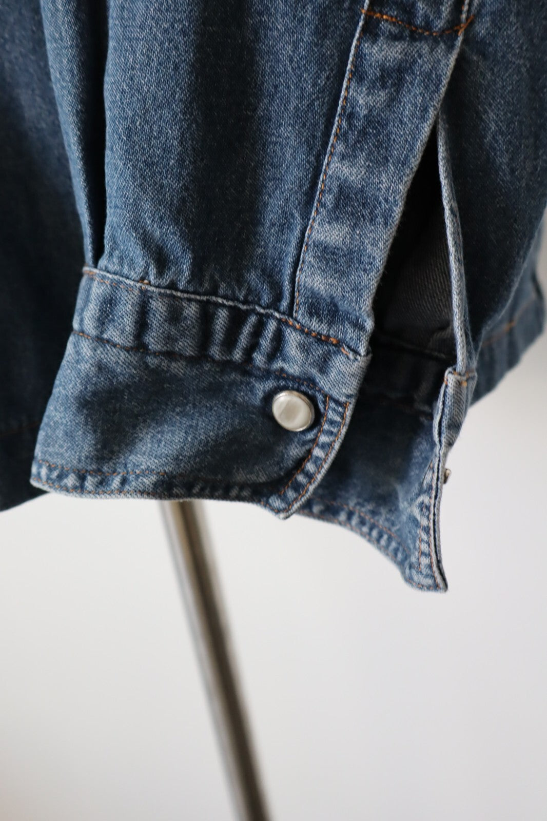 WAMPUM CAMICIA JEANS UOMO TG. M MAN CASUAL VINTAGE SHIRT COTONE DENIM