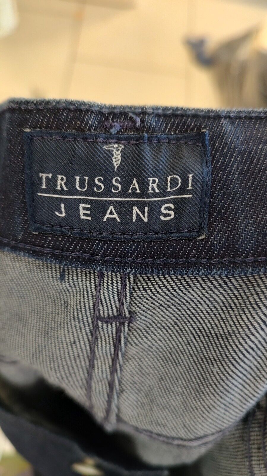 TRUSSARDI PANTALONE DONNA CASUAL 48 WOMAN VINTAGE PANTS DENIM VINTAGE