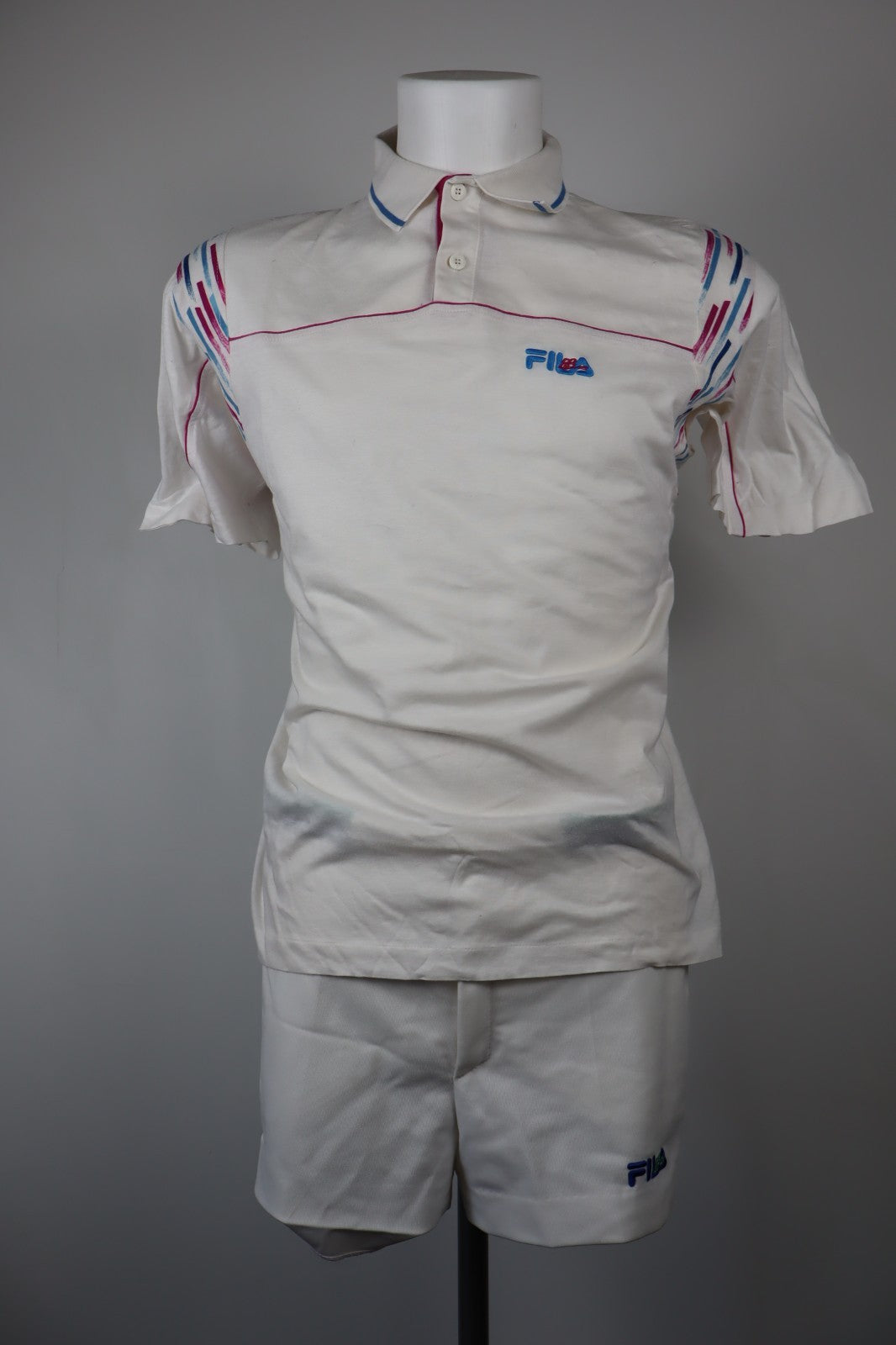 FILA BORG TENNIS COMPLETO GIOCO TG 54 T-SHIRT PANTS UOMO MAN SPORT COTONE