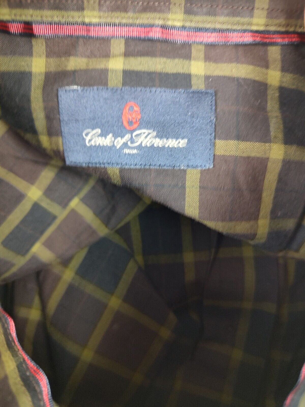 CONTE OF FLORENCE CAMICIA UOMO COTONE TG L MAN CASUAL VINTAGE SHIRT