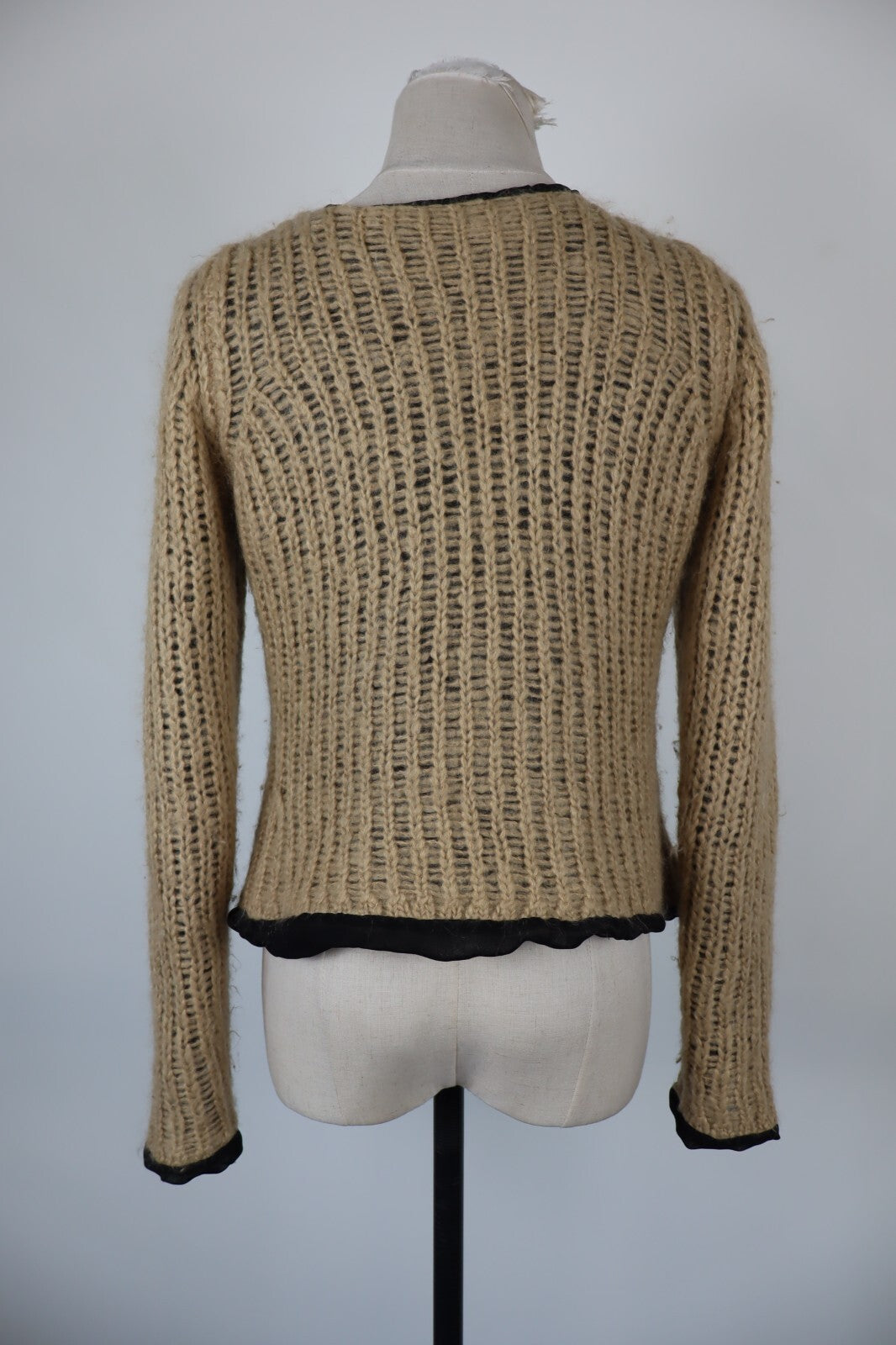 LIU JO JEANS MAGLIONE CARDIGAN DONNA M WOMAN SWEATER VINTAGE CASUAL LANA WOOL