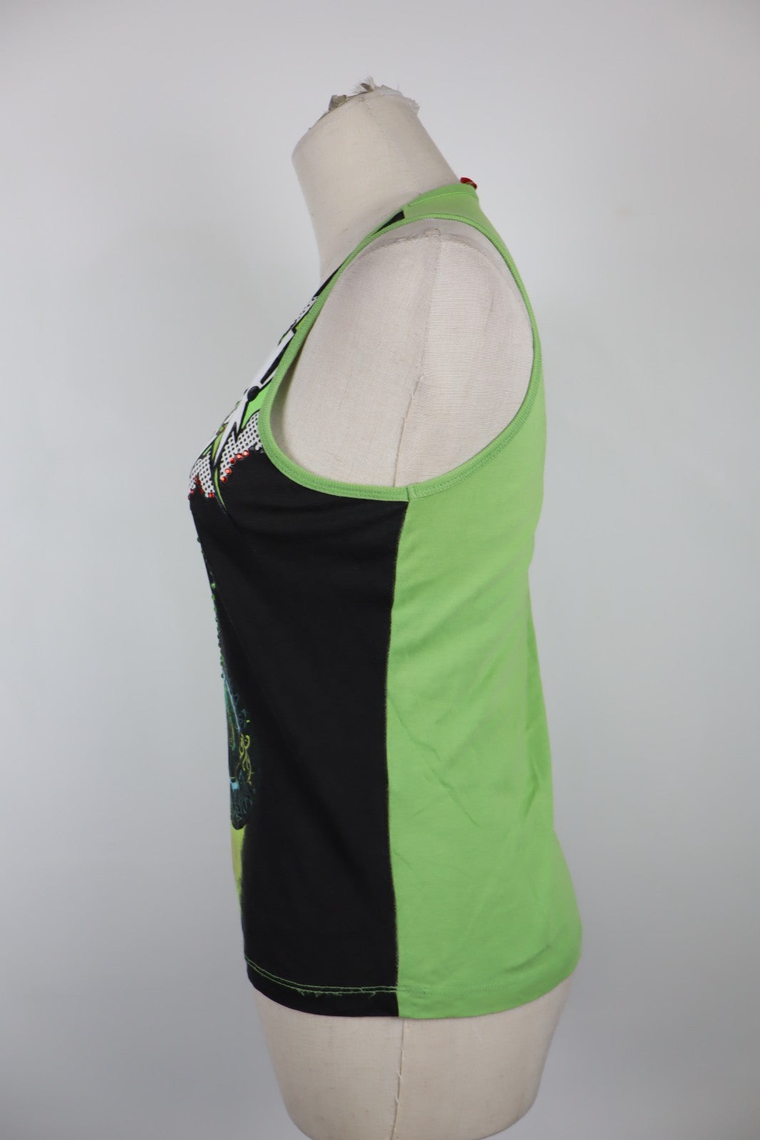 LIU JO MAGLIA CANOTTA DONNA TG. XS  WOMAN CASUAL VINTAGE T-SHIRT TOP COTONE