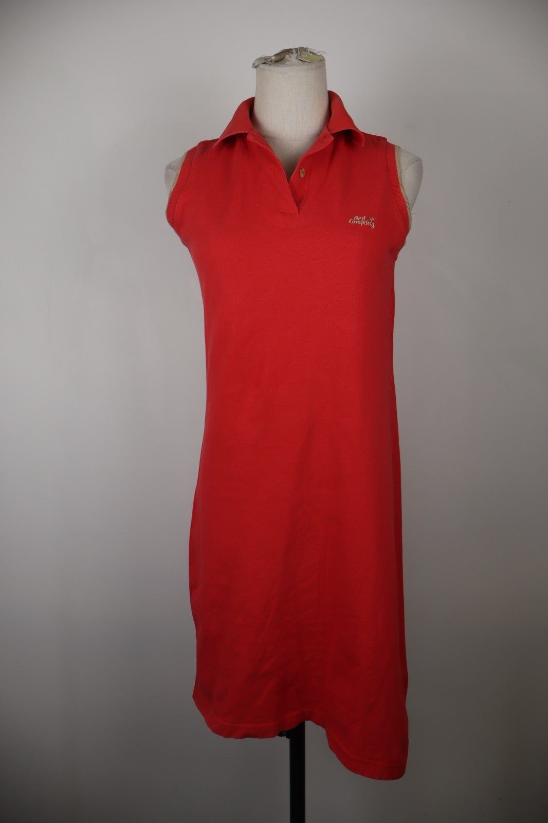 BEST COMPANY VESTITO ABITO A POLO DONNA TG. S WOMAN CASUAL VINTAGE DRESS COTONE