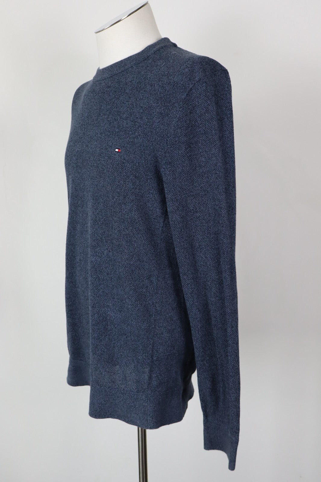 TOMMY HILFIGER MAGLIONE COTONE VINTAGE UOMO Tg. L MAN SWEATER CASUAL