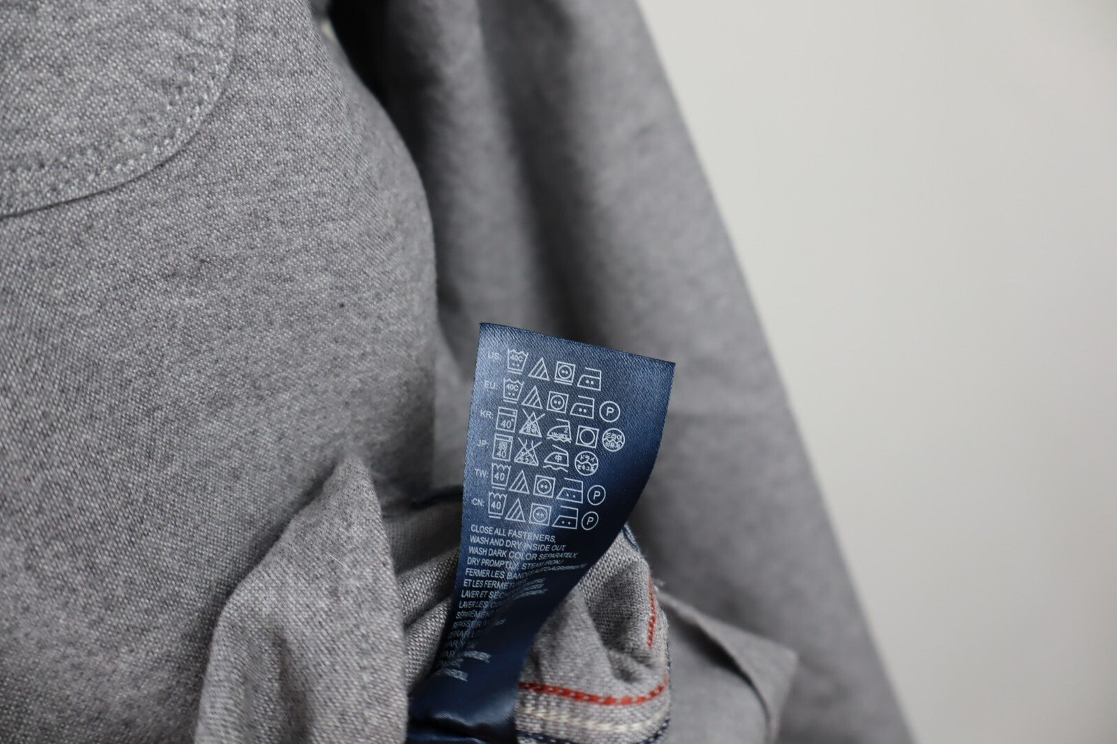 TOMMY HILFIGER DENIM CAMICIA UOMO COTONE TG. L MAN CASUAL VINTAGE COTTON SHIRT