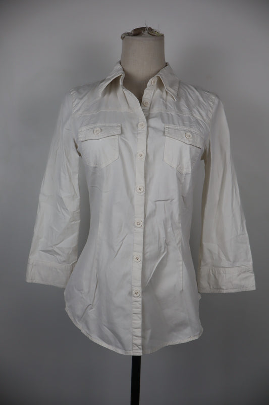 GUESS JEANS CAMICIA DONNA TG S  WOMAN SHIRT CASUAL VINTAGE COTONE COTTON LOGO