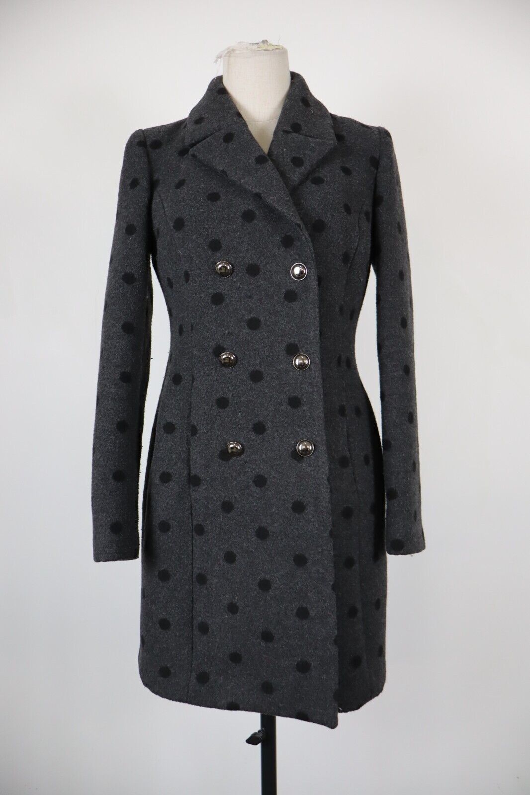 LIU JO CAPPOTTO DONNA COAT Tg 42 WOMAN VINTAGE CASUAL JACKET GIACCA LANA